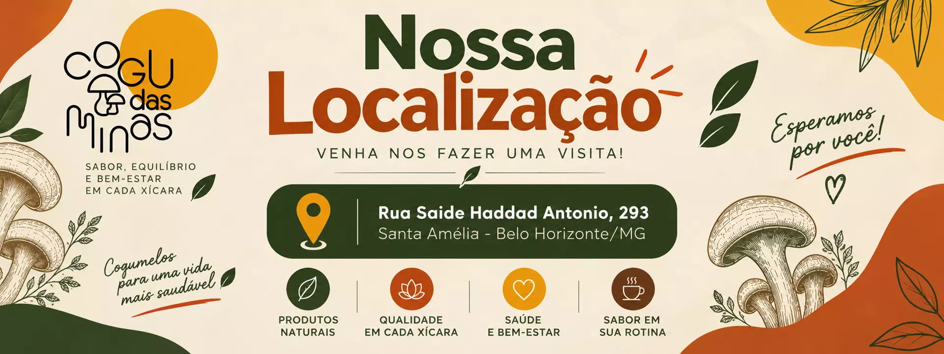 Nossa localização em Belo Horizonte