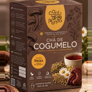 Chá de Cogumelo Reishi com Camomila e Erva-Doce